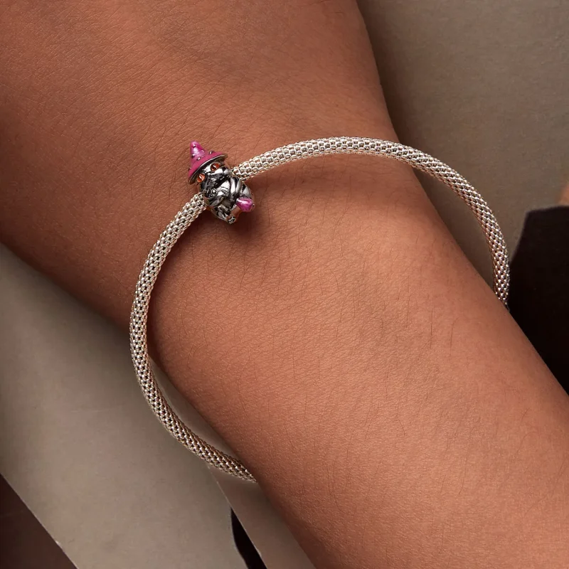 (kép) Pandora stílusú Halloween boszorkány macska charm - SCC2625 - Megtekintés 7