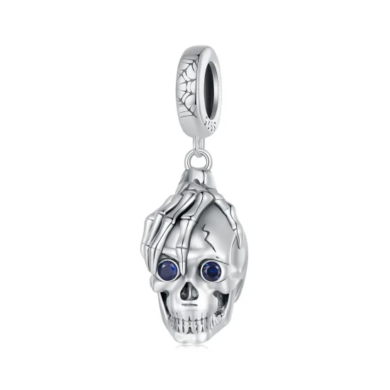 (kép) Pandora stílusú Halloween koponya lógni - SCC2606