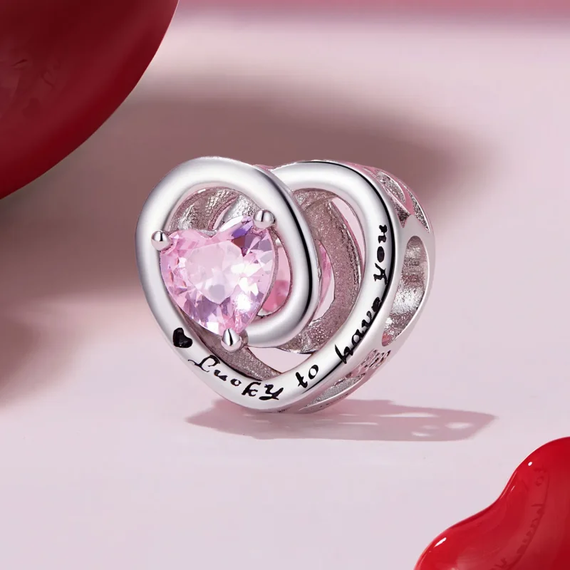 (kép) Pandora stílusú Hálás Charm - BSC921 - Megtekintés 2