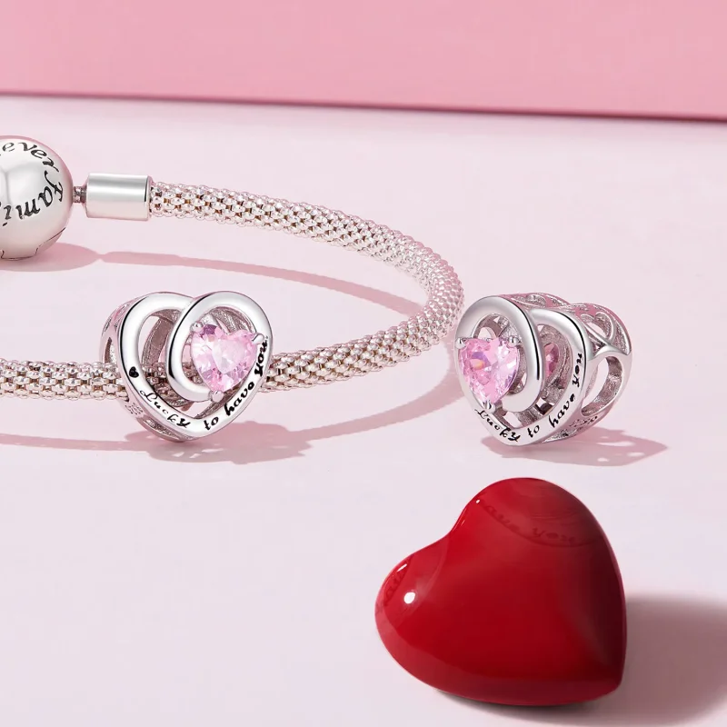 (kép) Pandora stílusú Hálás Charm - BSC921 - Megtekintés 4
