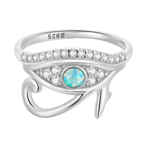 Pandora stílusú Horus szeme cirkónia gyűrű - BSR403 (kép) Pandora stílusú Horus szeme cirkónia gyűrű - BSR403