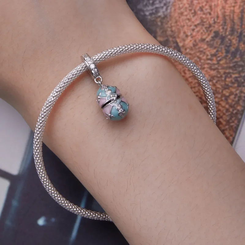 (kép) Pandora stílusú húsvéti tojás függő - BSC779 - Megtekintés 6