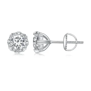 Pandora stílusú Kifinomult Moissanite Fülbevalók (Két Tanúsítvánnyal) - MSE017 (kép) Pandora stílusú Kifinomult Moissanite Fülbevalók (Két Tanúsítvánnyal) - MSE017
