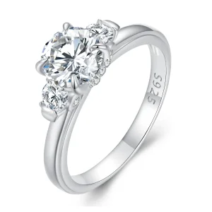 Pandora stílusú Kifinomult Moissanite Gyűrű - MSR022 (kép) Pandora stílusú Kifinomult Moissanite Gyűrű - MSR022
