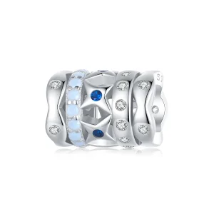 (kép) Pandora stílusú kék csillag medál - BSC919