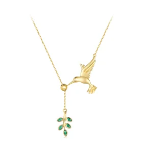 Pandora stílusú Kolibri Üdvözletek-925 Ezüst Nyaklánc - SCN217-B (kép) Pandora stílusú Kolibri Üdvözletek-925 Ezüst Nyaklánc - SCN217-B