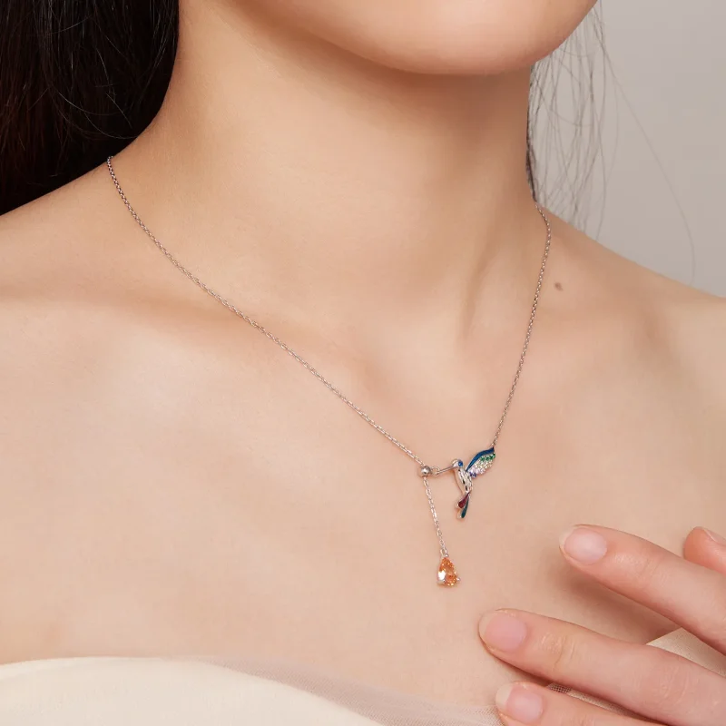(kép) Pandora stílusú Kolibri Nyaklánc - BSN305 - Megtekintés 8