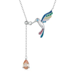 Pandora stílusú Kolibri Nyaklánc - BSN305 (kép) Pandora stílusú Kolibri Nyaklánc - BSN305