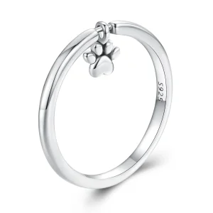 Pandora stílusú Kutya Tappancs Gyűrű - SCR892 (kép) Pandora stílusú Kutya Tappancs Gyűrű - SCR892