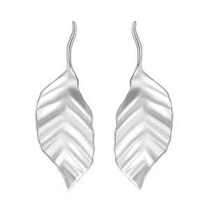 Pandora stílusú leveles fülbevalók - BSE812 (kép) Pandora stílusú leveles fülbevalók - BSE812
