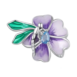 Pandora stílusú Libelle Virág Medál - BSC786 (kép) Pandora stílusú Libelle Virág Medál - BSC786