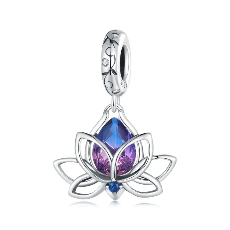 (kép) Pandora stílusú Lótusz Dangle - SCC2562