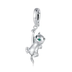 Pandora stílusú macska dangle - SCC2572 (kép) Pandora stílusú macska dangle - SCC2572