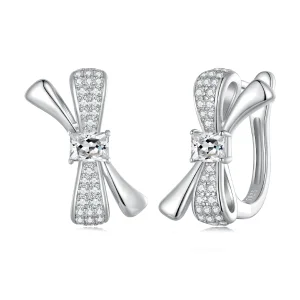 Pandora stílusú masni fülbevaló - BSE810 (kép) Pandora stílusú masni fülbevaló - BSE810