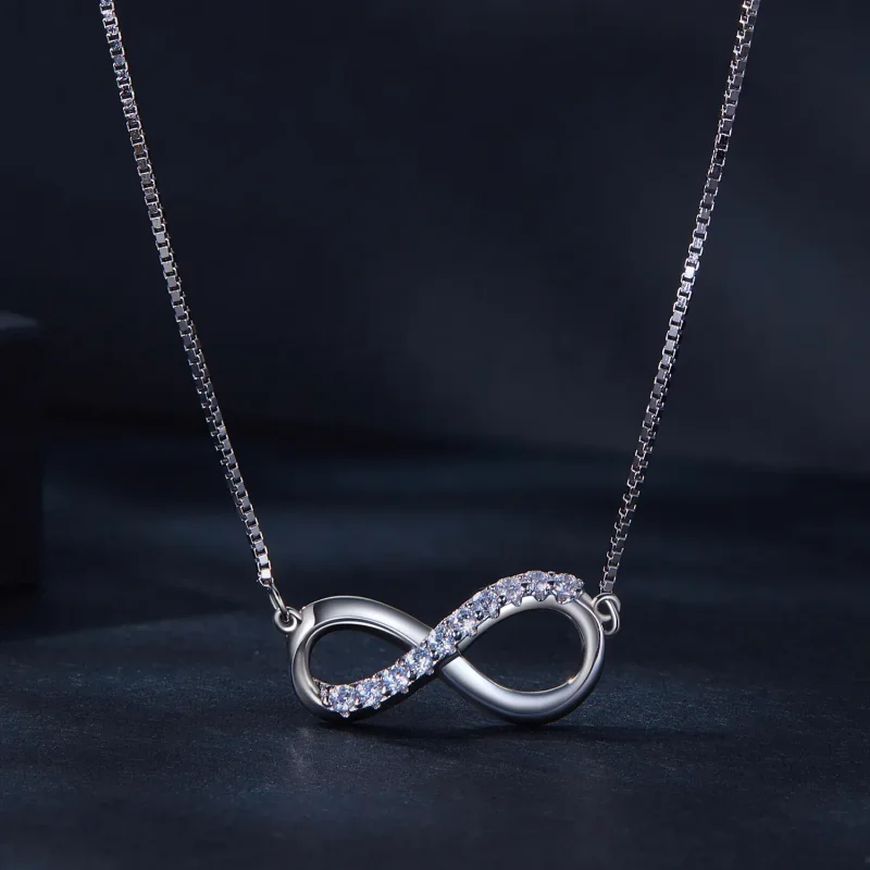 (kép) Pandora stílusú Möbius Strip nyaklánc (Egy tanúsítvánnyal) - MSN018 - Megtekintés 2