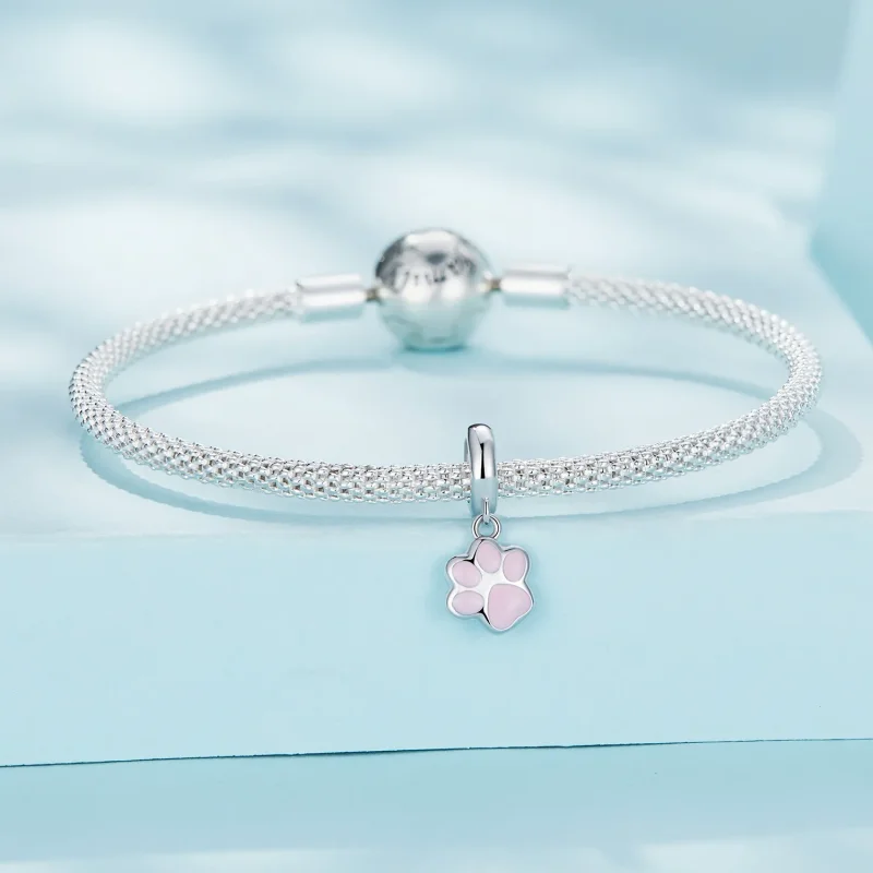 (kép) Pandora stílusú Mini Fehér Macska Karma - SCC2476-A - Megtekintés 3