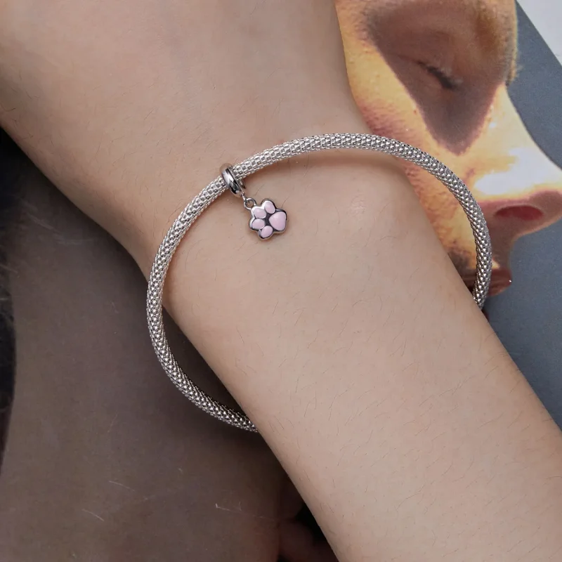 (kép) Pandora stílusú Mini Fehér Macska Karma - SCC2476-A - Megtekintés 5