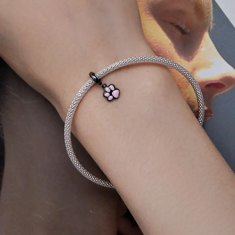 (kép) Pandora stílusú Mini Fekete Macska Karma Függő - SCC2476-D - Megtekintés 5