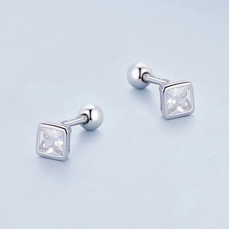 (kép) Pandora stílusú Mini Hercegnő Cirkónia Fülbevalók - BSE885-S - Megtekintés 3