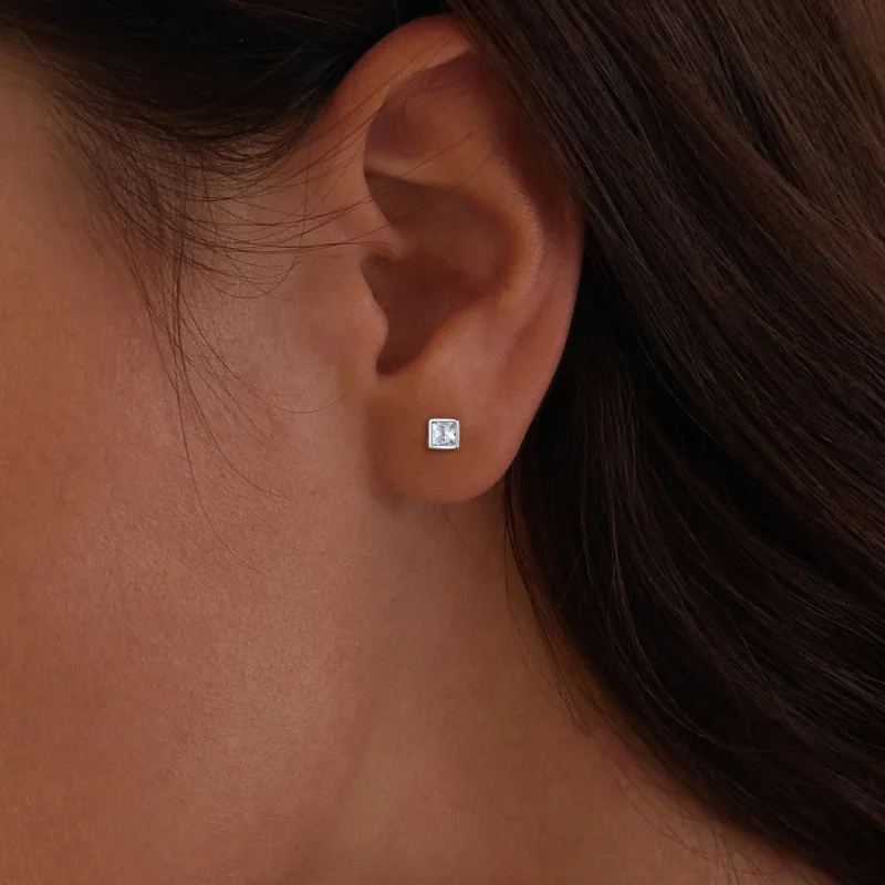(kép) Pandora stílusú Mini Hercegnő Cirkónia Fülbevalók - BSE885-S - Megtekintés 6