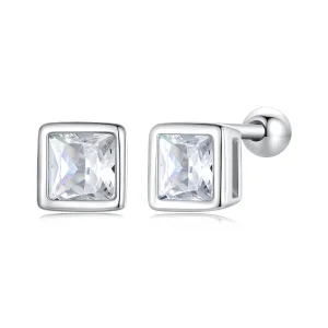 Pandora stílusú Mini Hercegnő Cirkónia Fülbevalók - BSE885-S (kép) Pandora stílusú Mini Hercegnő Cirkónia Fülbevalók - BSE885-S