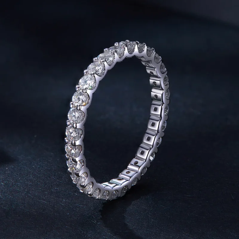 (kép) Pandora stílusú Moissanite gyűrű - MSR034 - Megtekintés 2