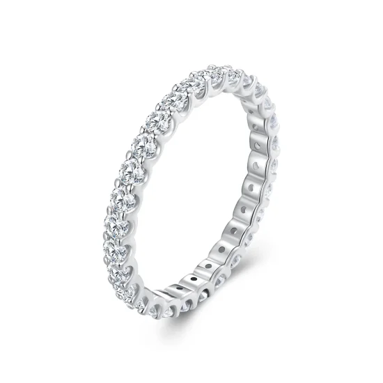 (kép) Pandora stílusú Moissanite gyűrű - MSR034