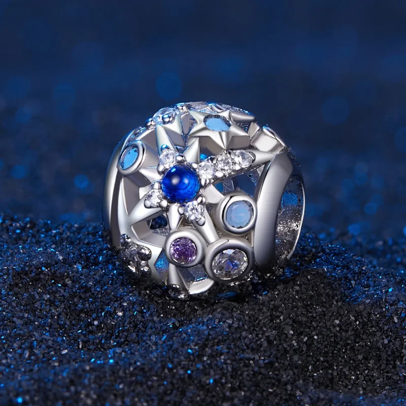 (kép) Pandora stílusú Nap és Éjjel csillagok charm - SCC2554 - Megtekintés 2