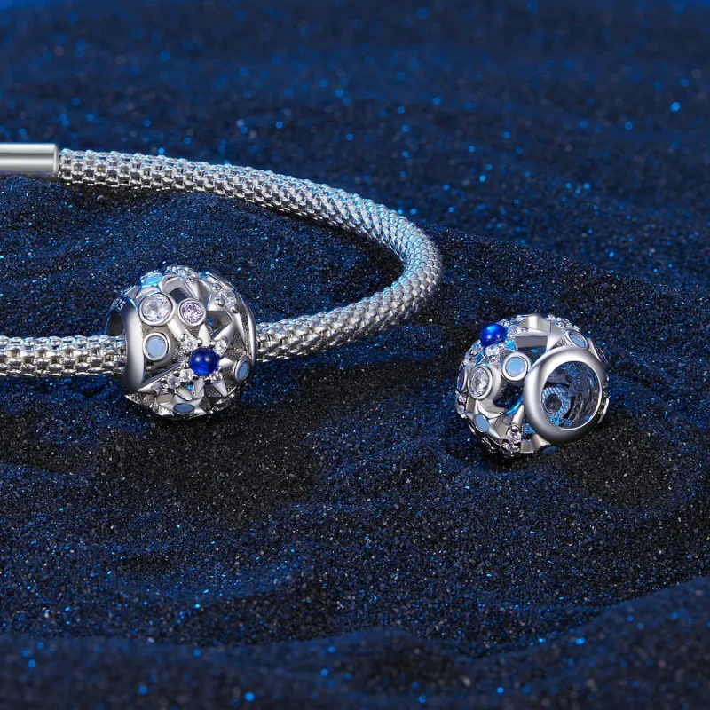 (kép) Pandora stílusú Nap és Éjjel csillagok charm - SCC2554 - Megtekintés 4