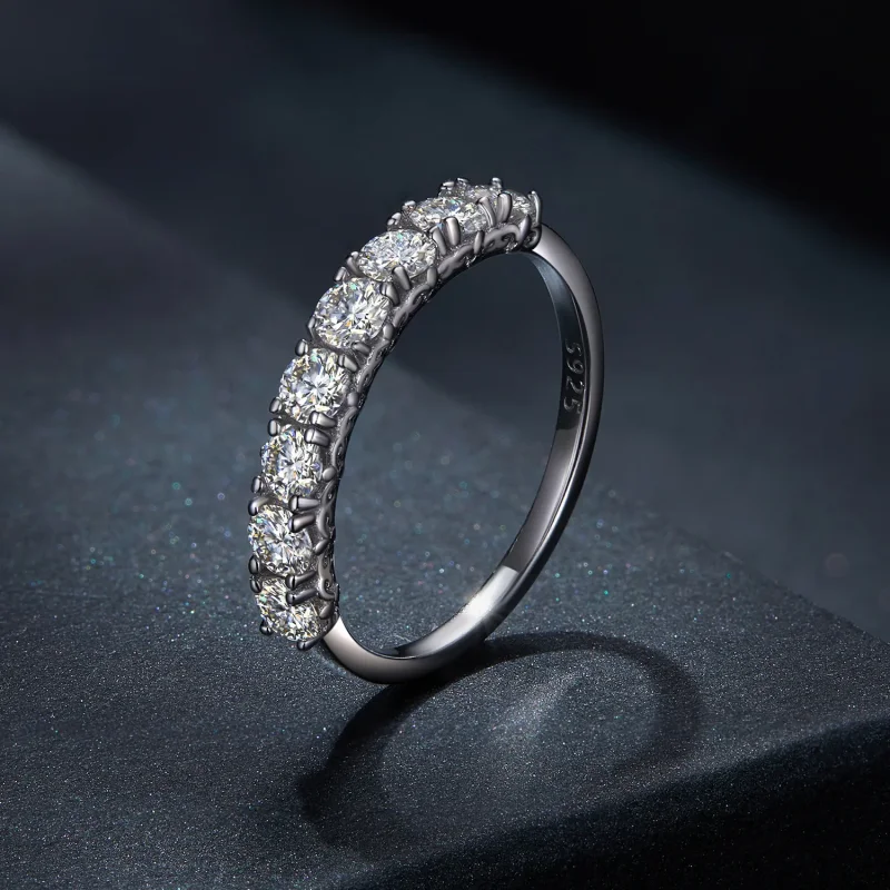 (kép) Pandora stílusú Patternmoissanite gyűrű (Egy tanúsítvány) - MSR015 - Megtekintés 2
