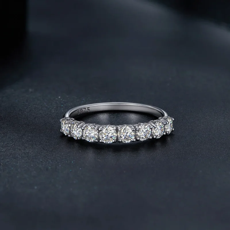 (kép) Pandora stílusú Patternmoissanite gyűrű (Egy tanúsítvány) - MSR015 - Megtekintés 4