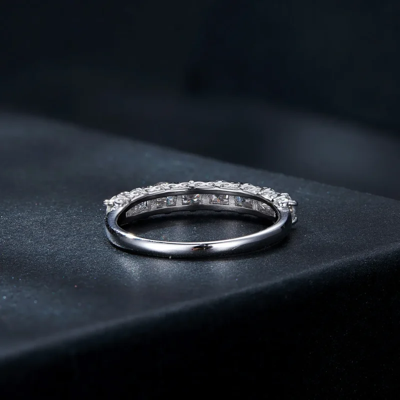 (kép) Pandora stílusú Patternmoissanite gyűrű (Egy tanúsítvány) - MSR015 - Megtekintés 5