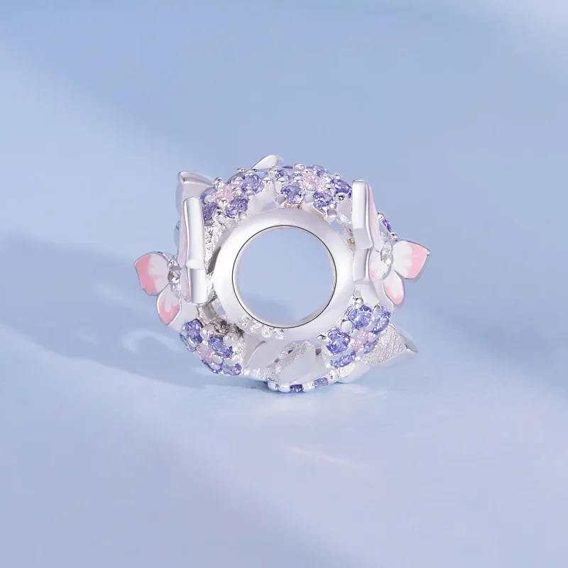 (kép) Pandora stílusú Pillangó Cirkónia Charm - SCC2463 - Megtekintés 3
