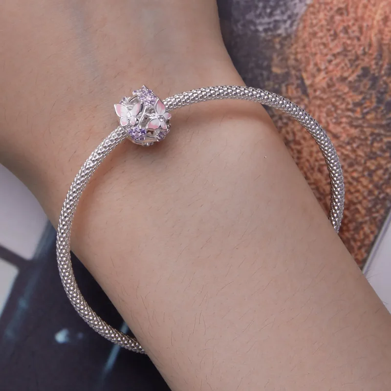 (kép) Pandora stílusú Pillangó Cirkónia Charm - SCC2463 - Megtekintés 6