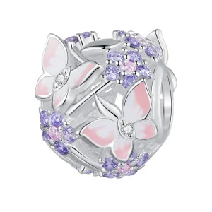 Pandora stílusú Pillangó Cirkónia Charm - SCC2463 (kép) Pandora stílusú Pillangó Cirkónia Charm - SCC2463