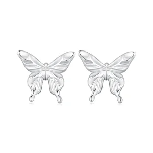 Pandora stílusú Pillangó fülbevalók - BSE861 (kép) Pandora stílusú Pillangó fülbevalók - BSE861