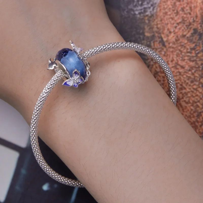 (kép) Pandora stílusú Pillangó Tassel Charm - SCC2461 - Megtekintés 6