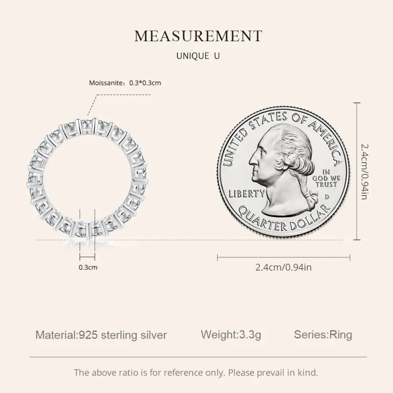 (kép) Pandora stílusú ragyogó moissanite gyűrű (egy tanúsítvánnyal) - MSR020 - Megtekintés 3