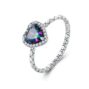 Pandora stílusú Retro Szív Gyűrű - BSR481 (kép) Pandora stílusú Retro Szív Gyűrű - BSR481