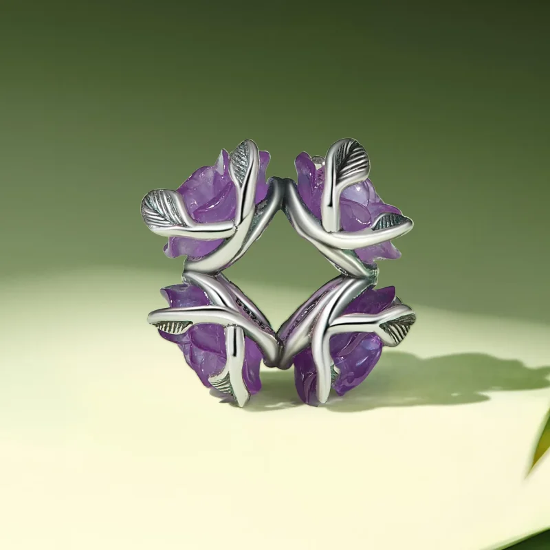 (kép) Pandora stílusú rózsa charm - SCC2602 - Megtekintés 4