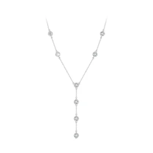Pandora stílusú Shine Y nyaklánc - BSN361 (kép) Pandora stílusú Shine Y nyaklánc - BSN361