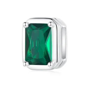 (kép) Pandora stílusú Smaragd Csipesz - BSX005