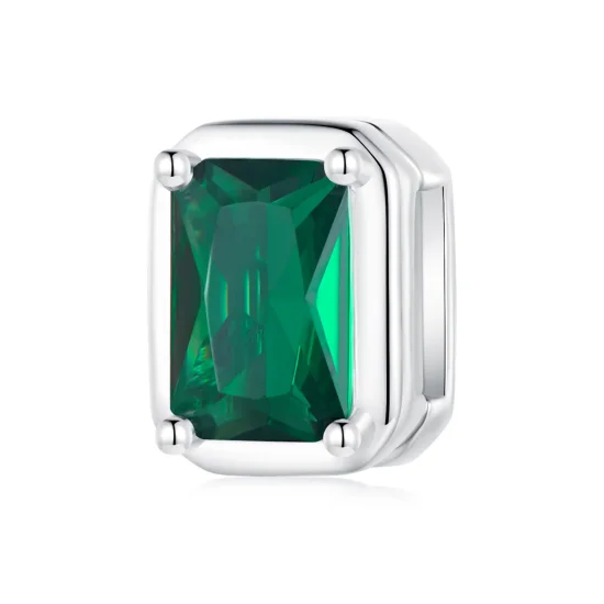 (kép) Pandora stílusú Smaragd Csipesz - BSX005