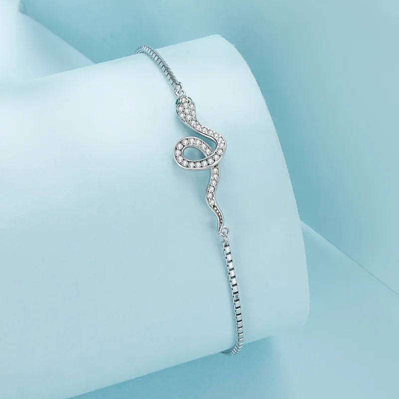 (kép) Pandora stílusú Spirit Snake Chain karkötő - SCB261 - Megtekintés 2