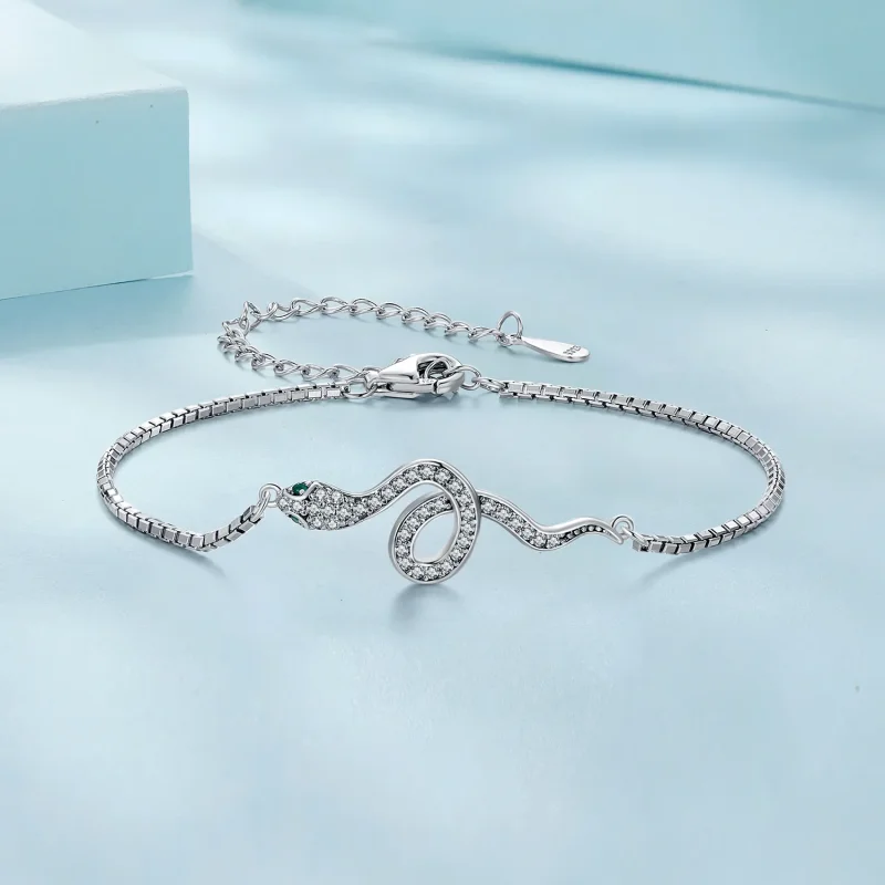 (kép) Pandora stílusú Spirit Snake Chain karkötő - SCB261 - Megtekintés 3