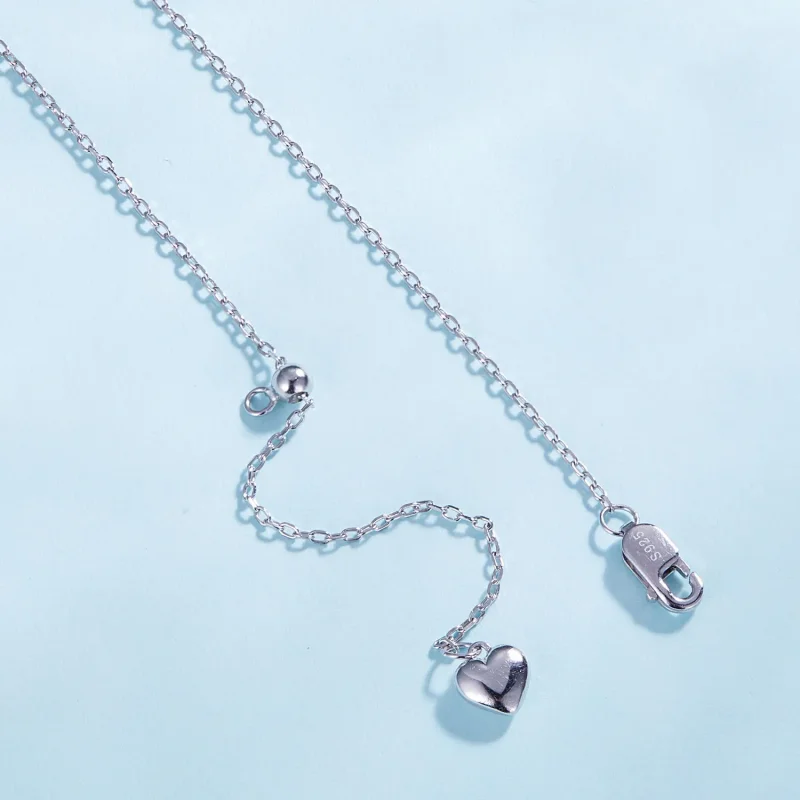 (kép) Pandora stílusú szív alakú bojtos nyaklánc choker - BSN359 - Megtekintés 4