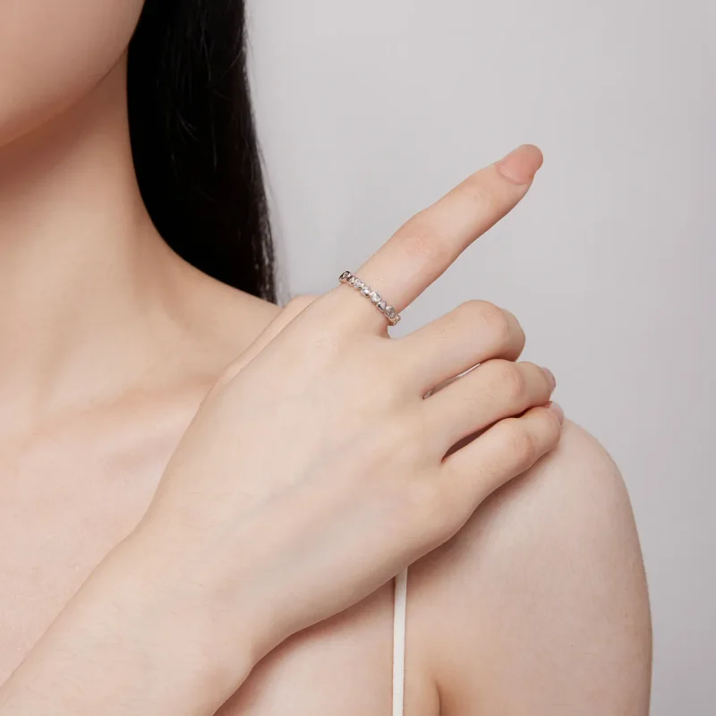 (kép) Pandora stílusú szív alakú gyűrű - BSR421 - Megtekintés 5