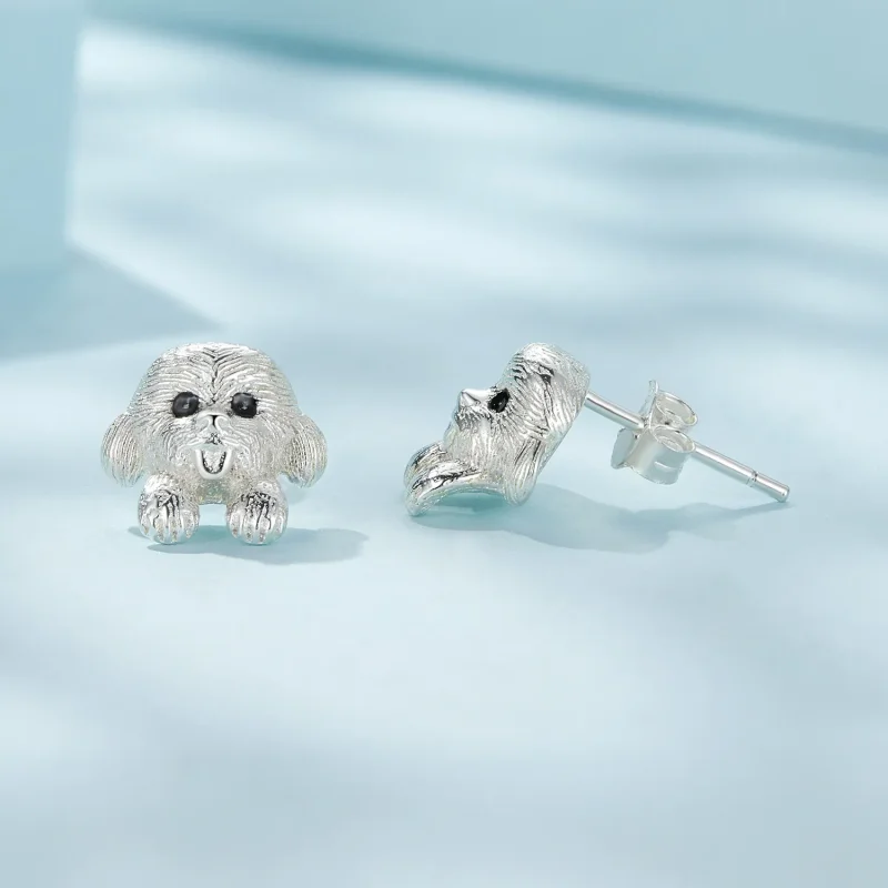 (kép) Pandora stílusú Teddy fülbevaló tűk - SCE1631 - Megtekintés 4
