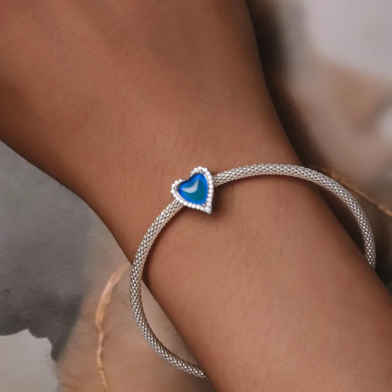 (kép) Pandora stílusú termoszenzoros hangulatkő charm - SCC2596 - Megtekintés 3