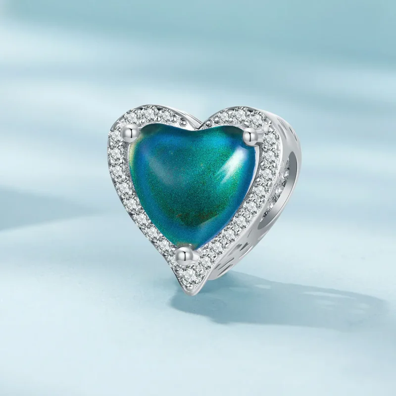 (kép) Pandora stílusú termoszenzoros hangulatkő charm - SCC2596 - Megtekintés 4